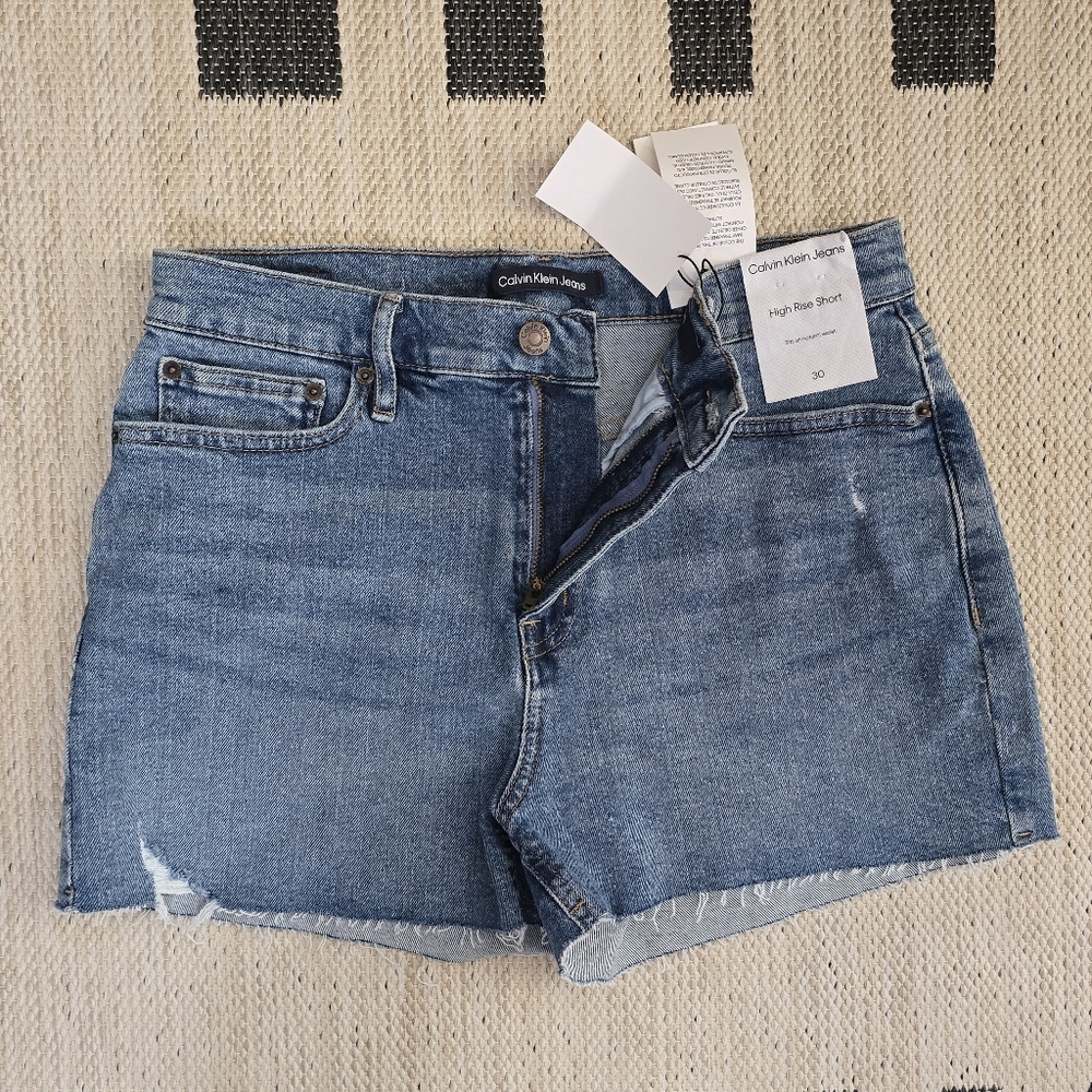 Calvin Klein Jeans Denim High Rise Shorts |  30